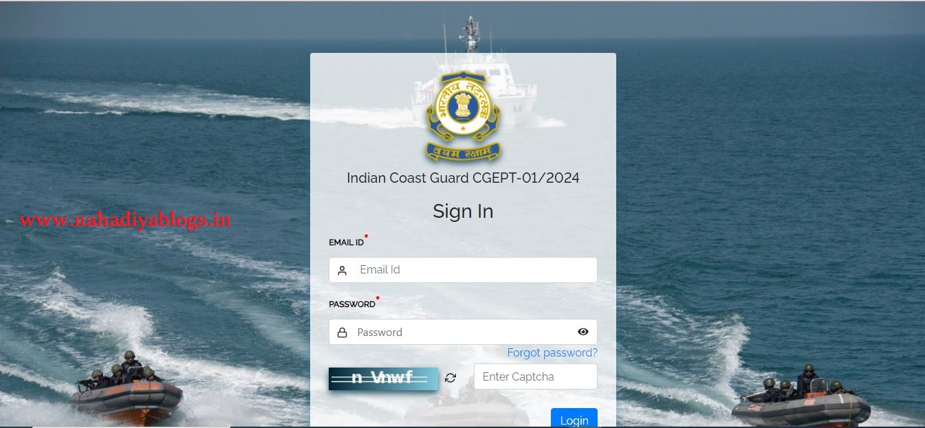 Download Indian Coast Guard Admit Card